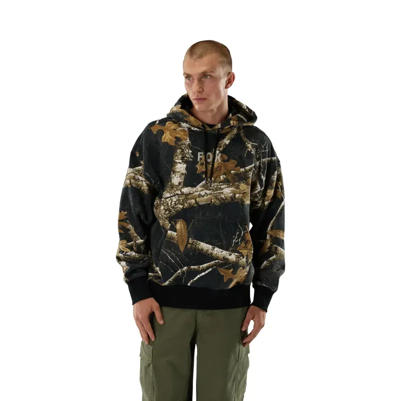 Fox Realtree Fleece Pullover Hoodie in Black/Multi-2