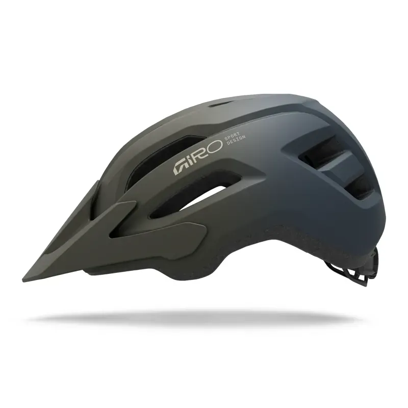 Giro Fixture II Youth Mountain Bike Helmet in Dark Sage/Sapphire-1