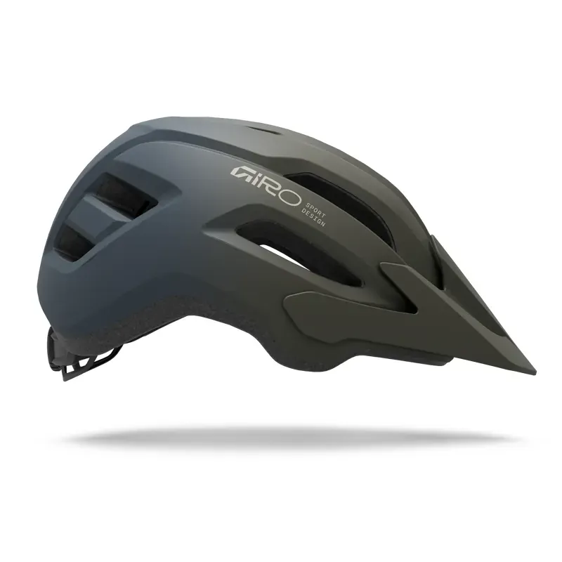 Giro Fixture II Youth Mountain Bike Helmet in Dark Sage/Sapphire-2