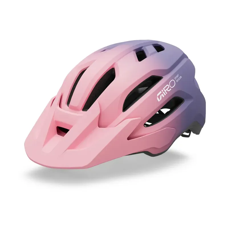 Giro Fixture II Youth Mountain Bike Helmet in Pink/Purple
