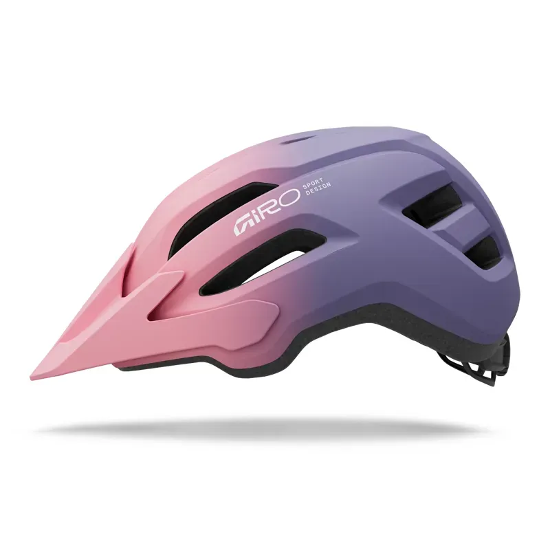 Giro Fixture II Youth Mountain Bike Helmet in Pink/Purple-1