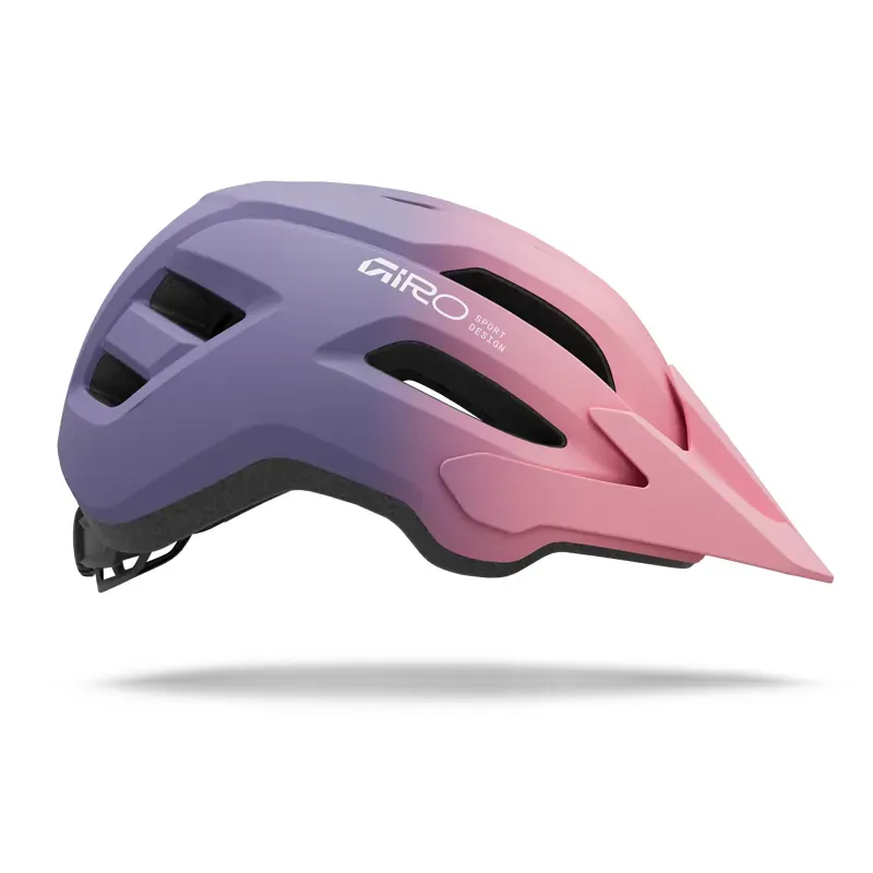 Giro Fixture II Youth Mountain Bike Helmet in Pink/Purple-2