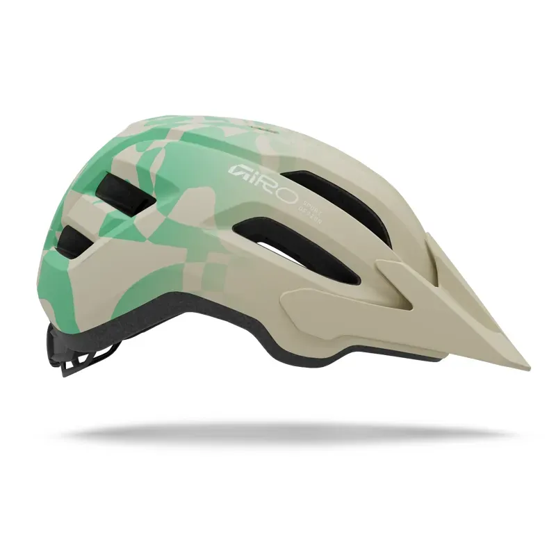 Giro Fixture Mips II Mountain Bike Helmet in Matte Stone/Green Rush-2