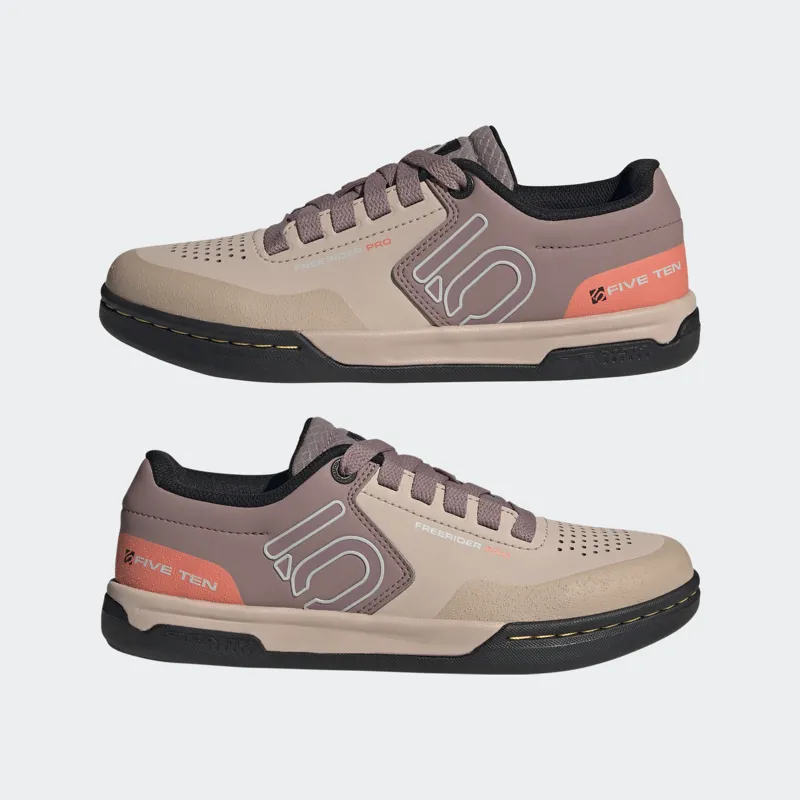 Five Ten Womens Freerider Pro Mountain Bike Shoe in Pink / Sal / Cream-8