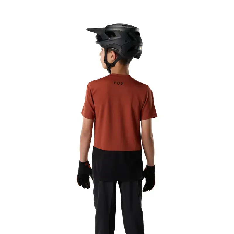 Fox Youth Ranger Fox Head Jersey in Amber Scarlet-3