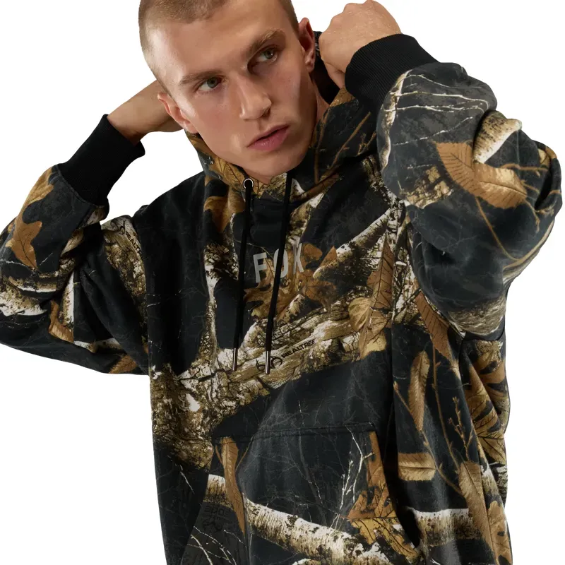 Fox Realtree Fleece Pullover Hoodie in Black/Multi-6