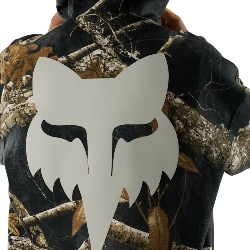 Fox Realtree Fleece Pullover Hoodie in Black/Multi-8