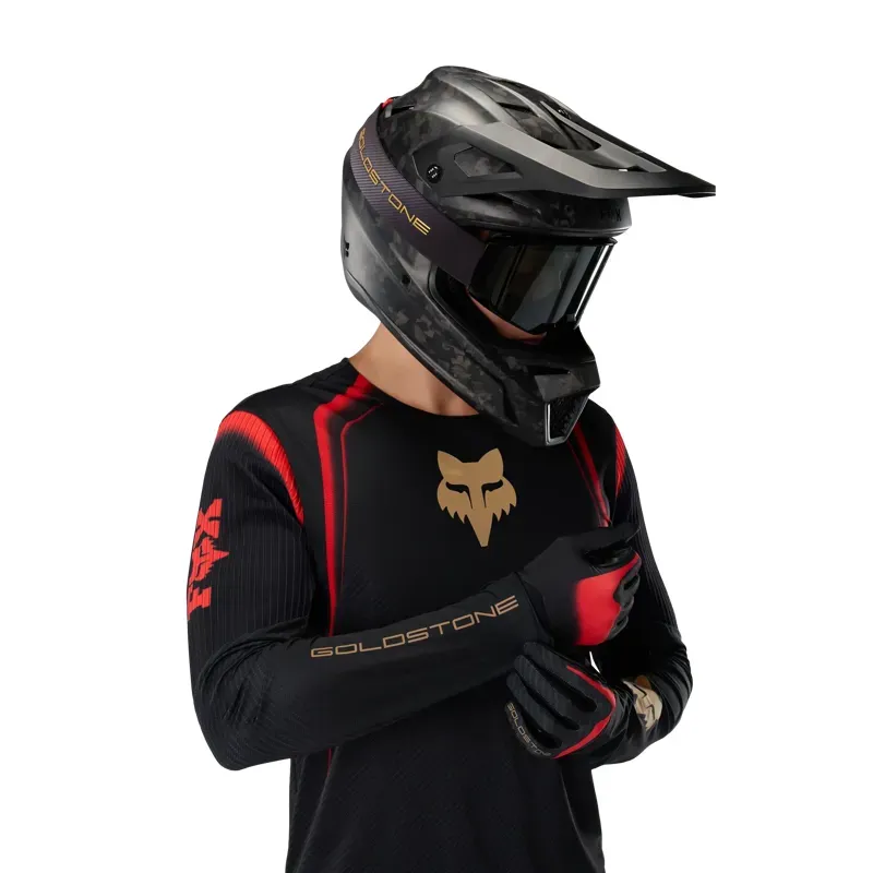 Fox Flexair Goldstone Special Edition Long Sleeve Jersey in Black-5