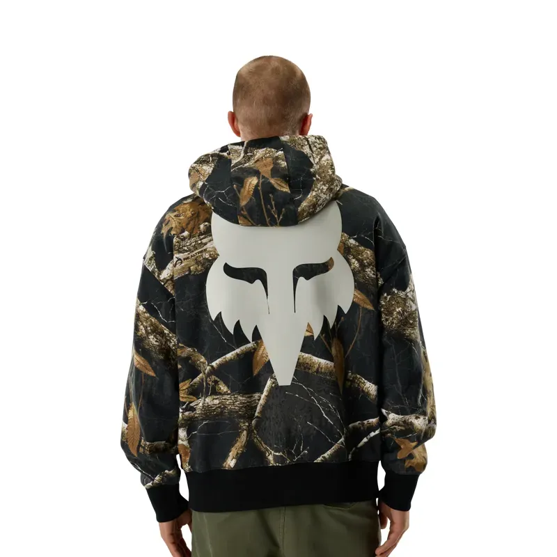 Fox Realtree Fleece Pullover Hoodie in Black/Multi-3