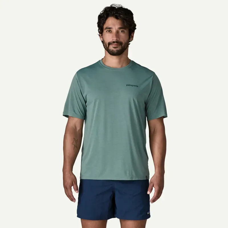 Patagonia Capilene Cool Daily Boardshort Logo Shirt in Blue Sage -1