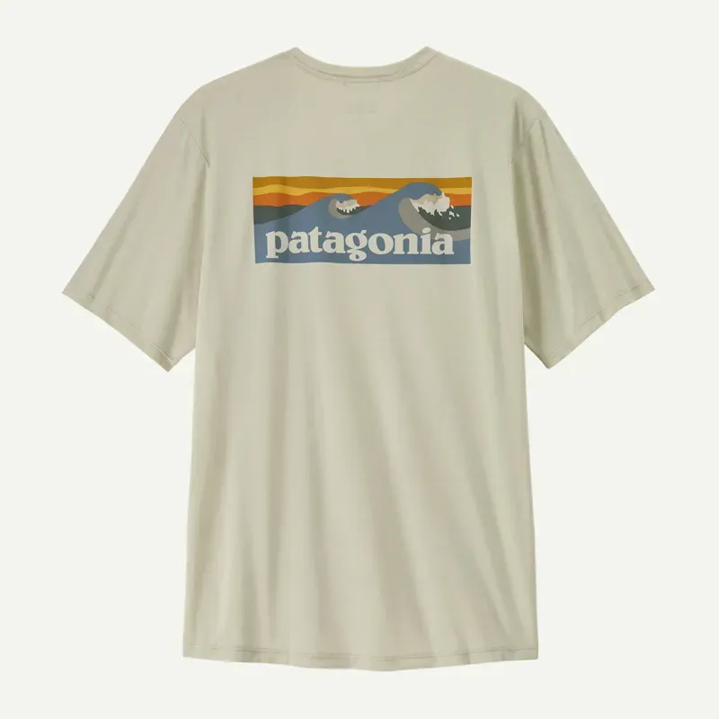 Patagonia Capilene Cool Daily Boardshort Logo Shirt in Dyno White