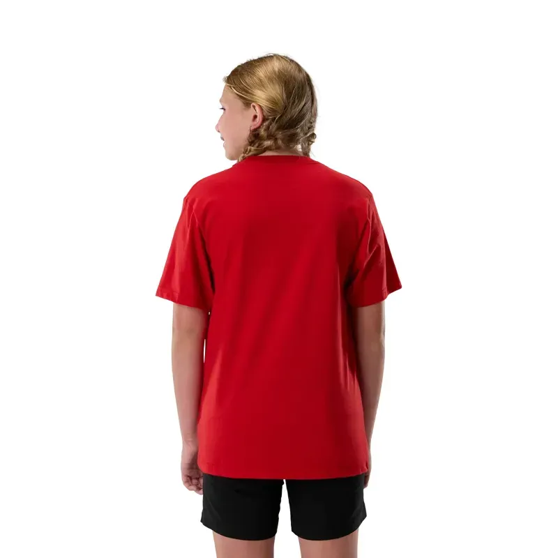 Fox Youth Apex Short Sleeve T-Shirt in Tibetan Red-3