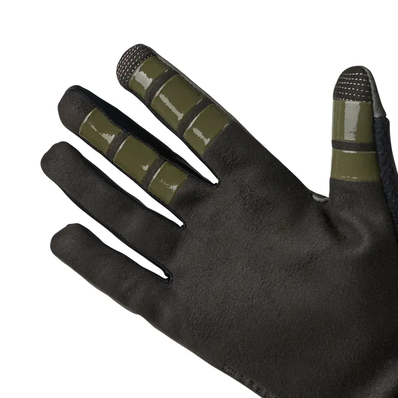 Fox Womens Ranger Fire Gloves in Military Green-3