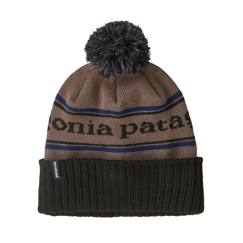 Patagonia Powder Town Beanie in Park Stripe Marlow Brown-2