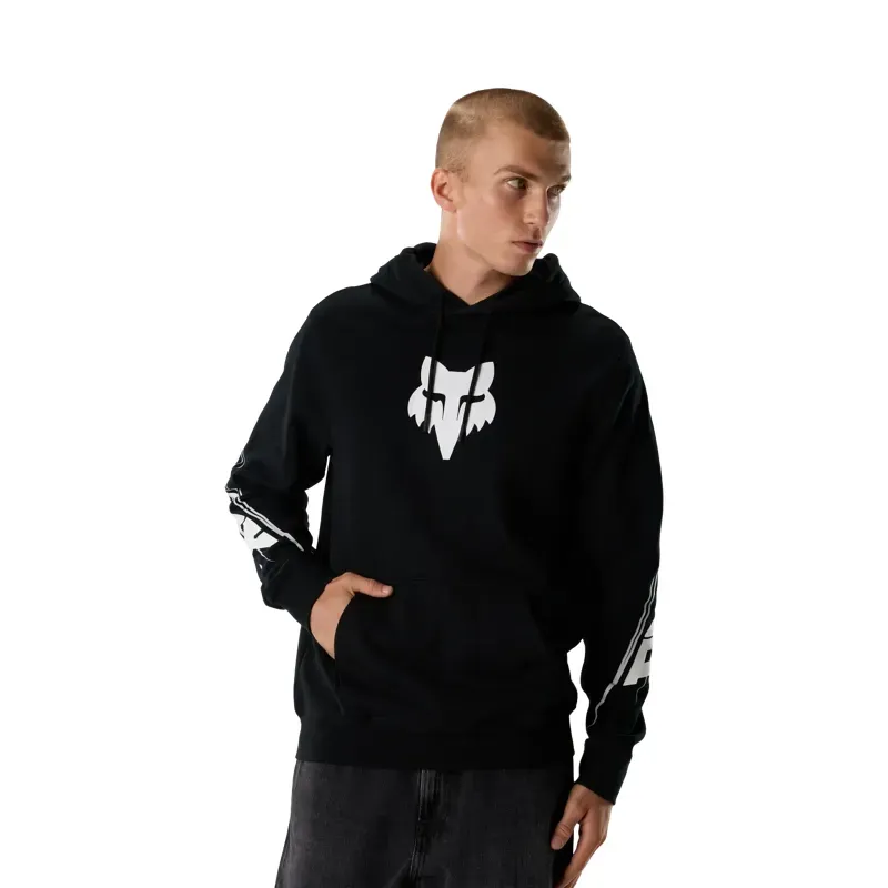 Fox Apex Fleece Pullover Hoodie in Black-2