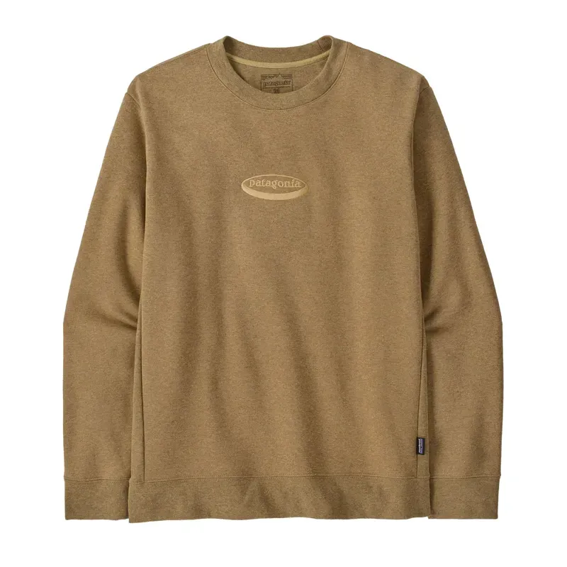 Patagonia '95 Oval Logo Uprisal Crew Sweatshirt in Bobcat Brown