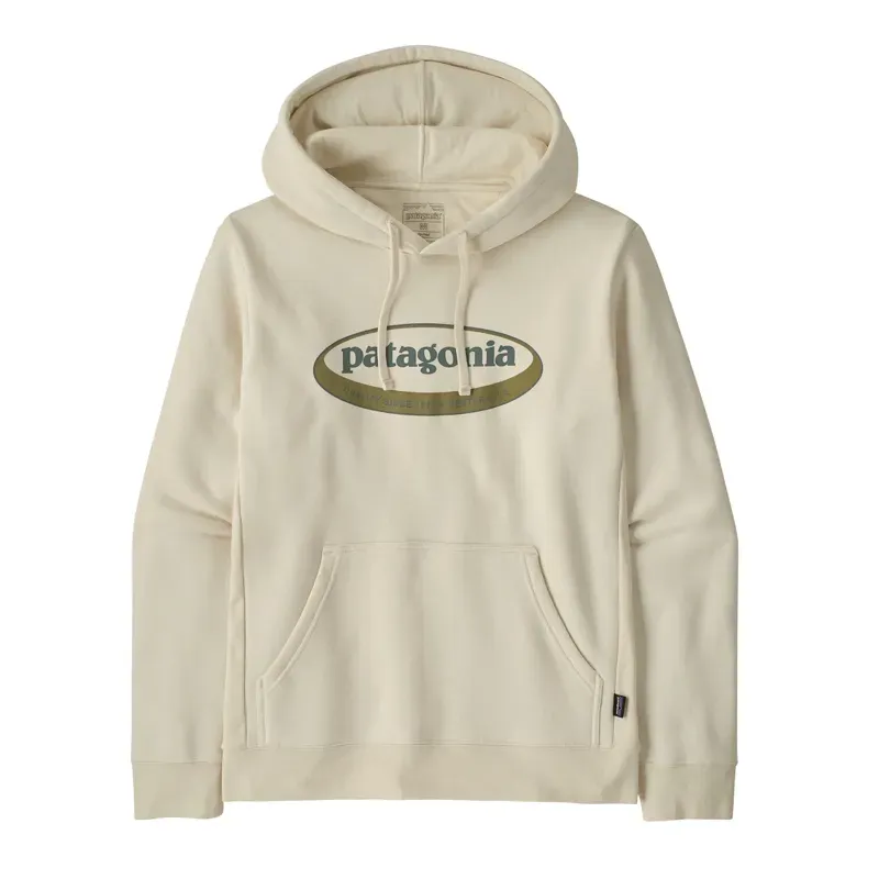 Patagonia '95 Oval Logo Uprisal Hoody in Birch White