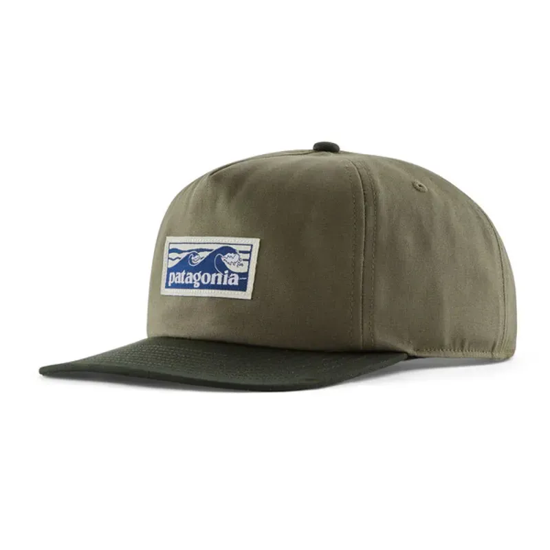 Patagonia Boardshort Label Funfarer Cap in Basin Green