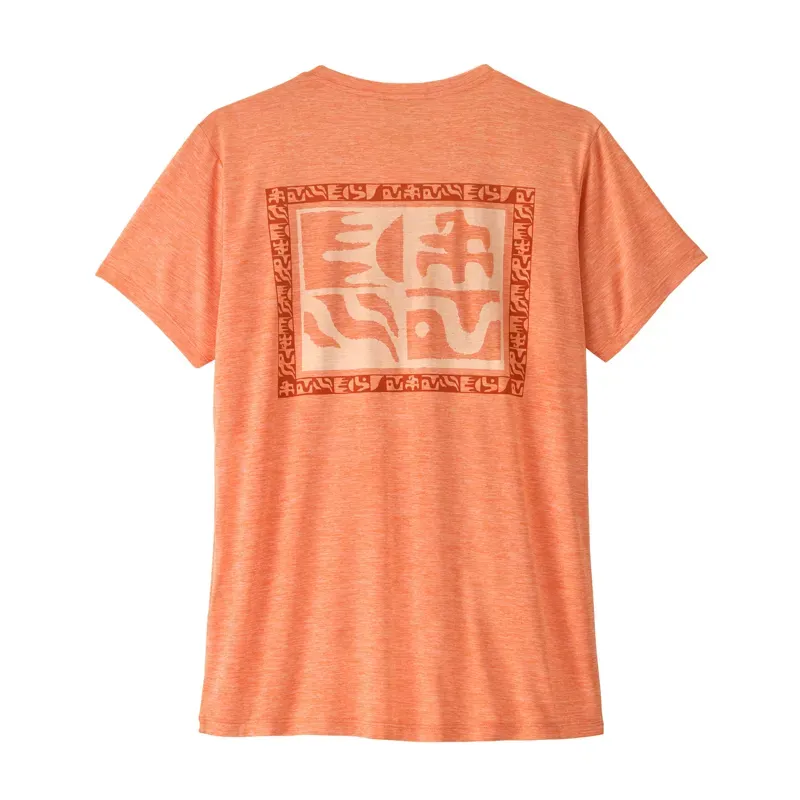 Patagonia Women's Capilene Cool Mother Rays Daily Shirt in Peach Sherbet