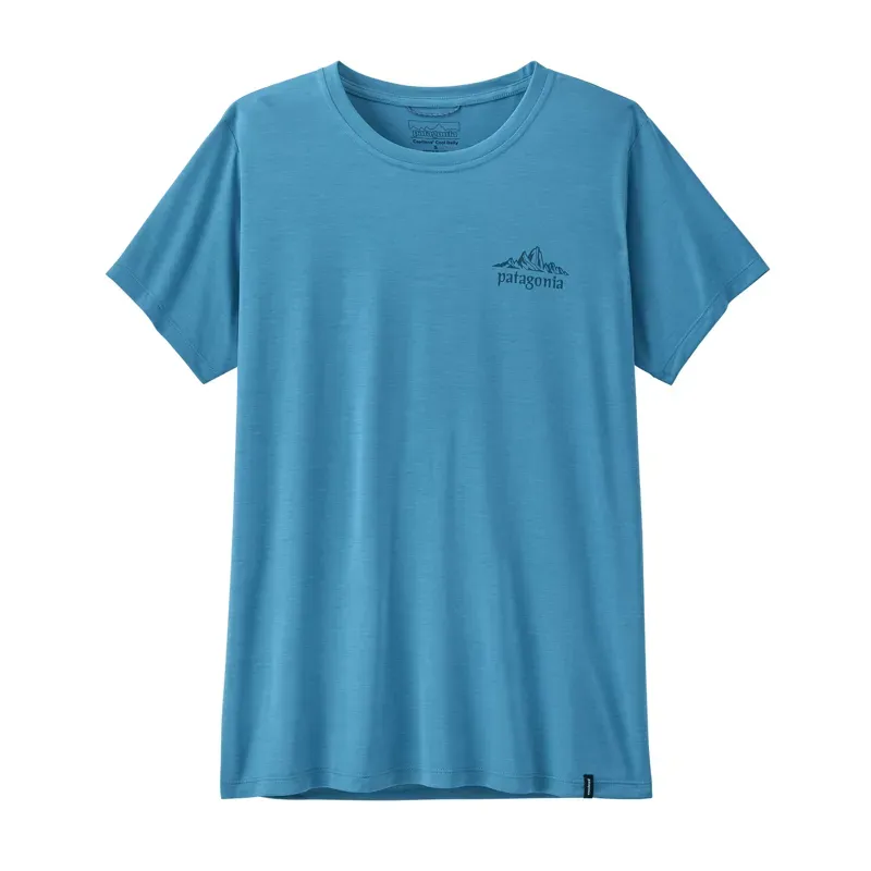 Patagonia Women's Cool Cap Short Sleeve Jersey in Shore Blue