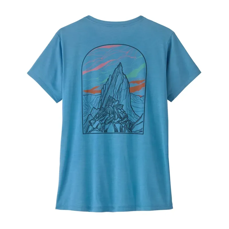 Patagonia Women's Cool Cap Short Sleeve Jersey in Shore Blue-1