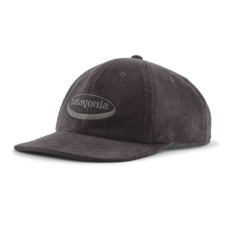 Patagonia Corduroy Cap in '95 Oval Logo: Ink Black