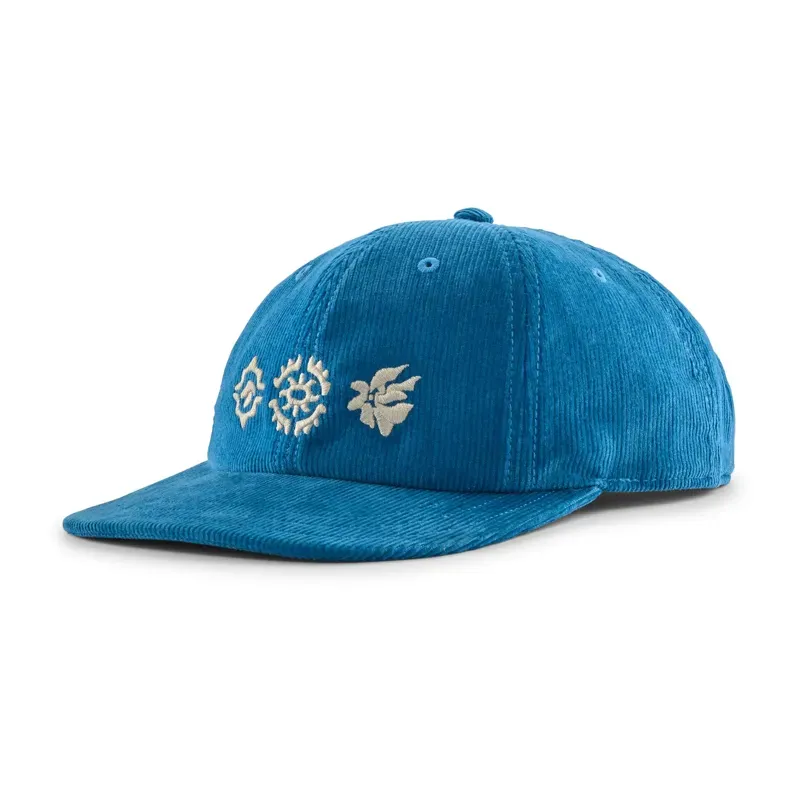 Patagonia Corduroy Cap in Kaleido Flowers: Shore Blue