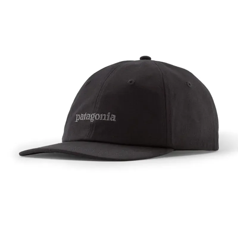 Patagonia Fitz Roy Icon Trad Cap In Text Logo Ink Black