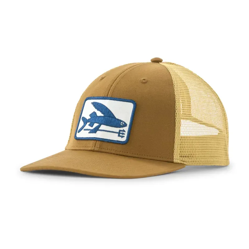 Patagonia Flying Fish LoPro Trucker Hat in Flying Fish Fork: Bobcat Brown
