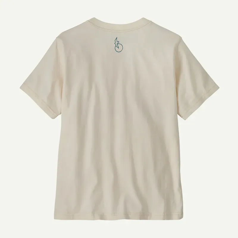 Patagonia Youth Graphic T-Shirt in Swelldrifter Stripe: Undyed Natural-1