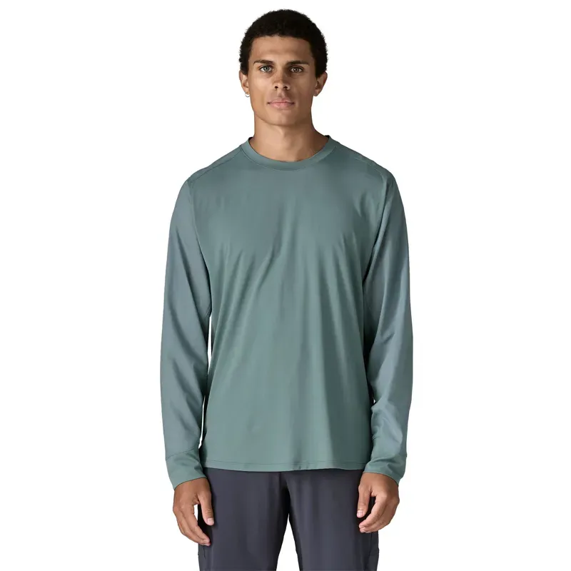 Patagonia Men's Long-Sleeved Dirt Craft Bike Jersey in Blue Sage