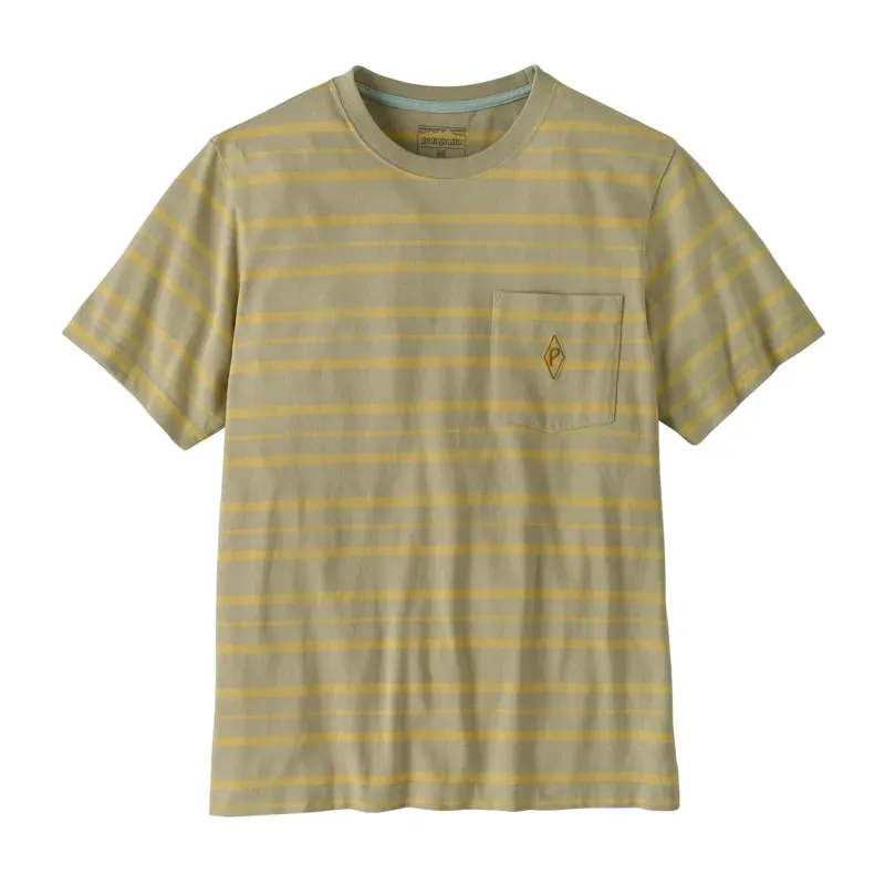 Patagonia Midweight Water People Mark SS Tee in Steep Face: Stone