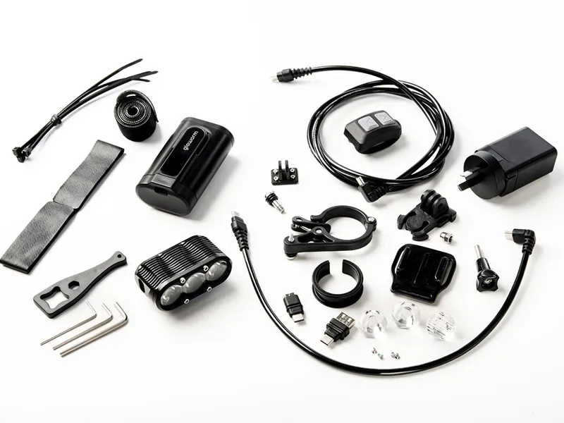 Gloworm XS Adventure Lightset G2.0 Mounts TX Remote - MTB Light-3