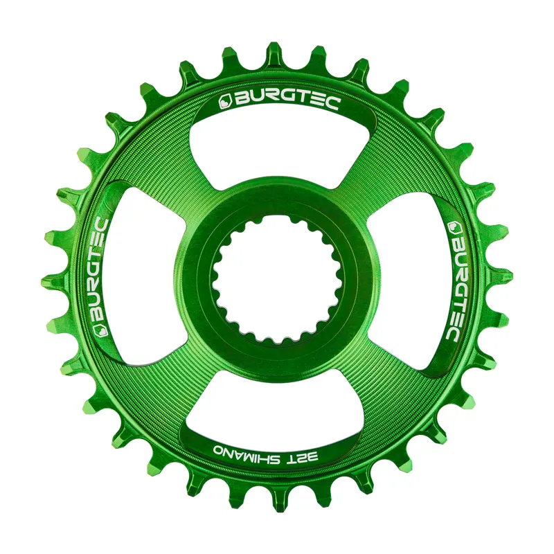 Burgtec - Shimano Direct Mount TT Chainring  32T in Candy Spruce Green
