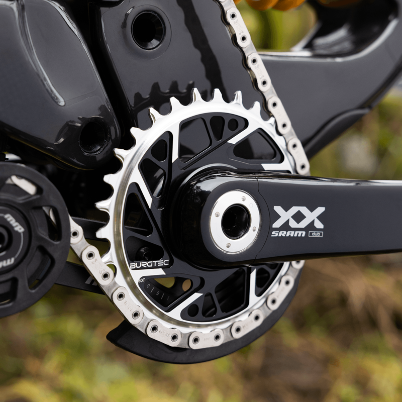 Burgtec - 3mm Offset Thick Thin Chainring for SRAM 8Bolt 30T in Black-1
