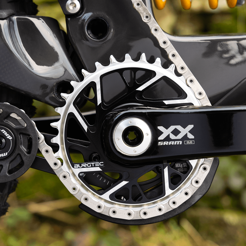 Burgtec - 3mm Offset Thick Thin Chainring for SRAM 8Bolt 32T in Black-1