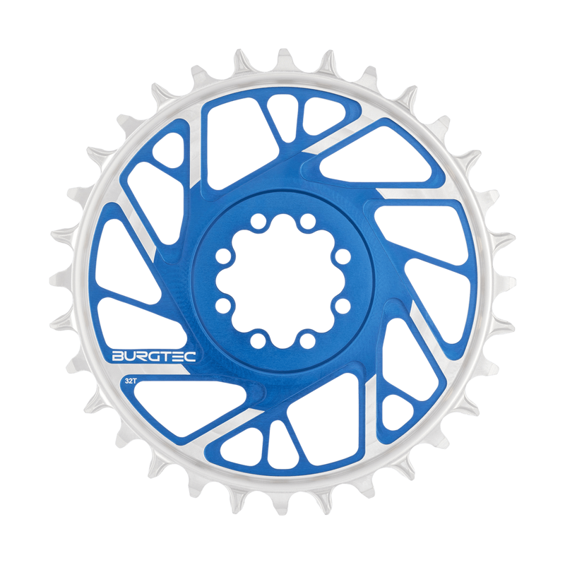 Burgtec - 3mm Offset Thick Thin Chainring for SRAM 8Bolt 32T in Blue