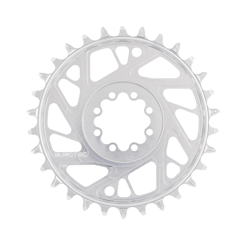 Burgtec - 3mm Offset Thick Thin Chainring for SRAM 8Bolt 30T Silver