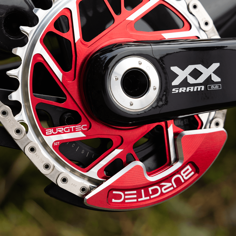 Burgtec - Chainring Bash Guard Single in Race Red-1