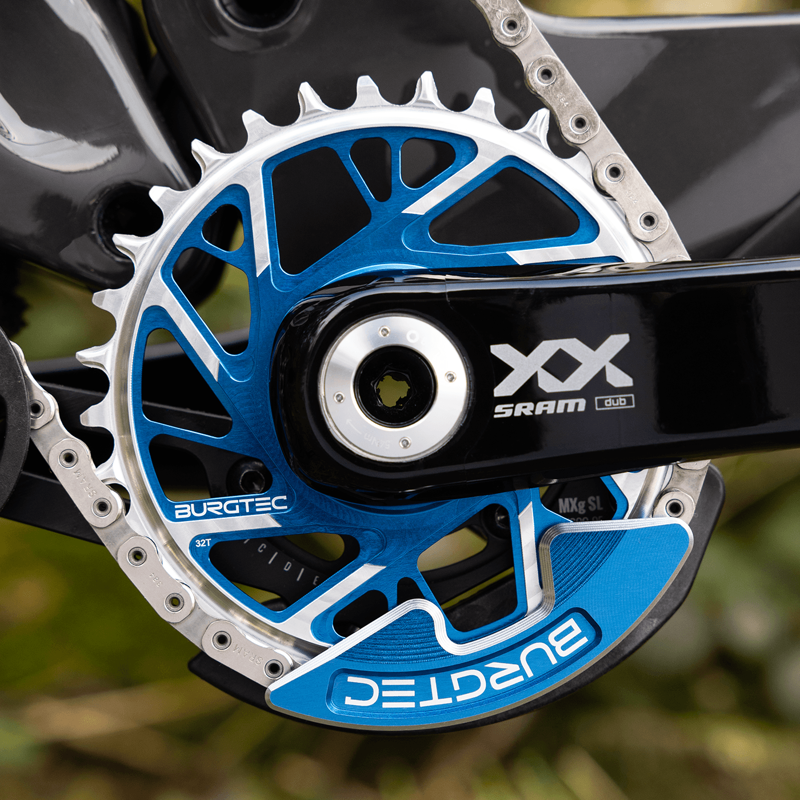 Burgtec - Chainring Bash Guard Single in Deep Blue-1