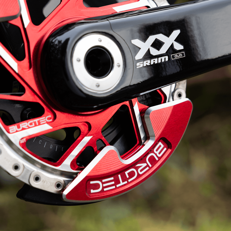 Burgtec - Chainring Bash Guard Pair in Race Red-1