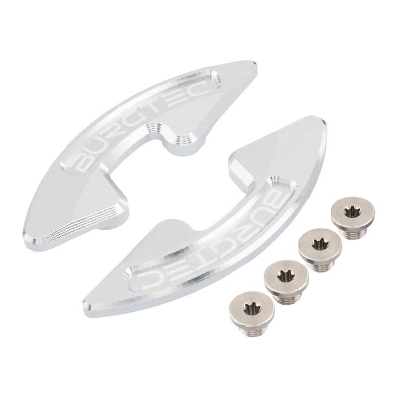 Burgtec - Chainring Bash Guard Pair in Silver