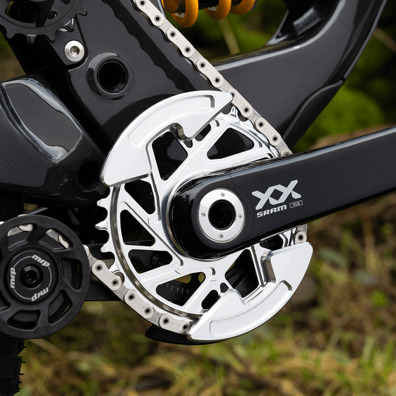 Burgtec - Chainring Bash Guard Pair in Silver-1