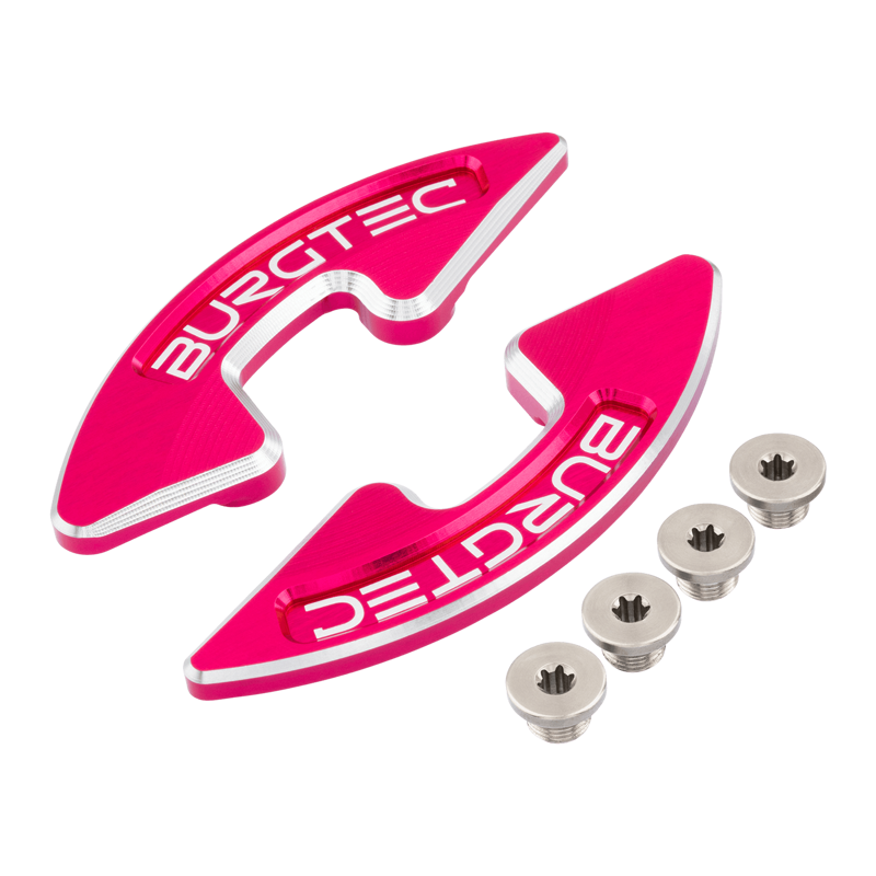 Burgtec - Chainring Bash Guard Pair in Toxic Barbie Pink