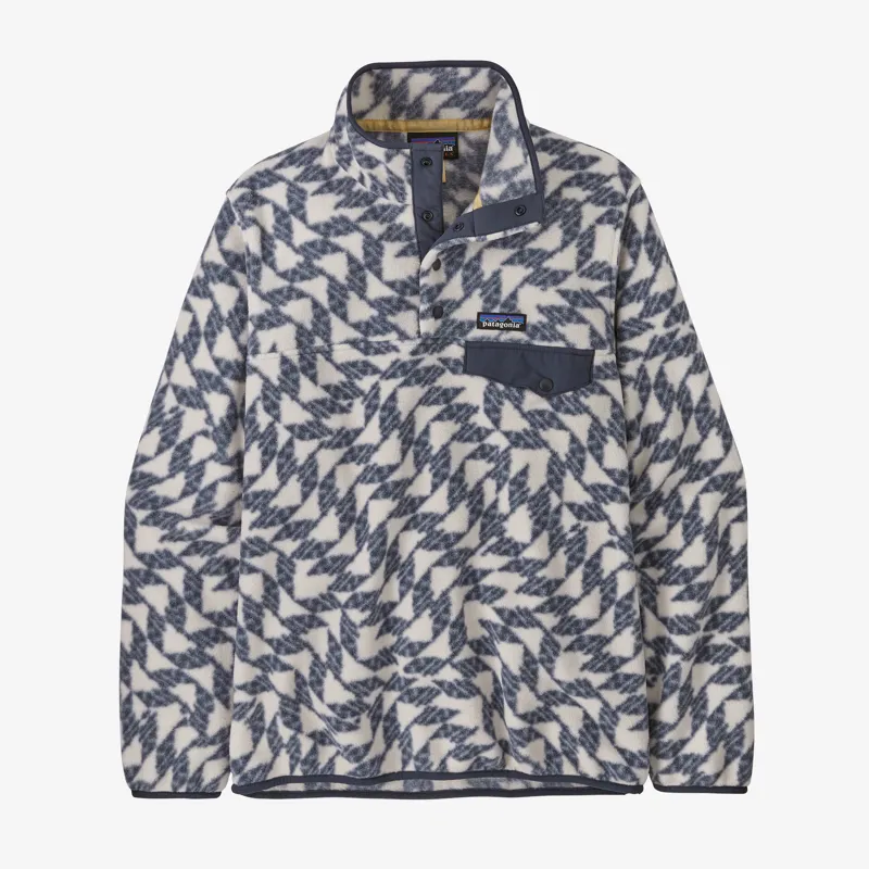 Patagonia Womens Lightweight Synchilla Snap-T Fleece in Natural Flight-1