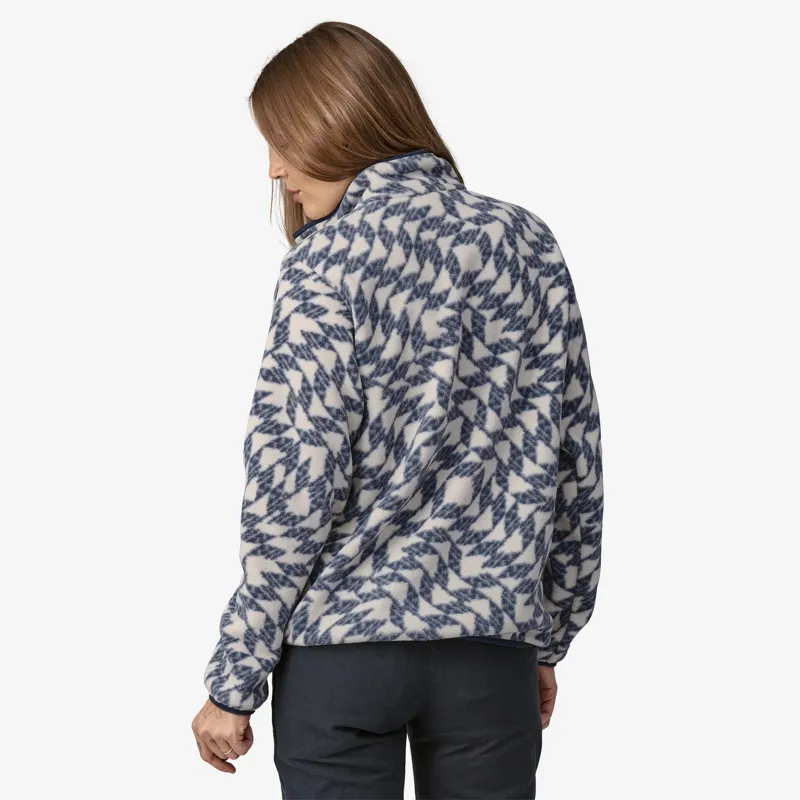 Patagonia Womens Lightweight Synchilla Snap-T Fleece in Natural Flight-3