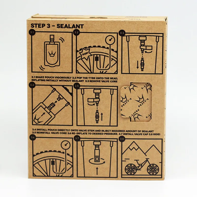 Peatys Tubeless Conversion Kit - 25mm Tape - 42mm Valves - Sealant Po-2