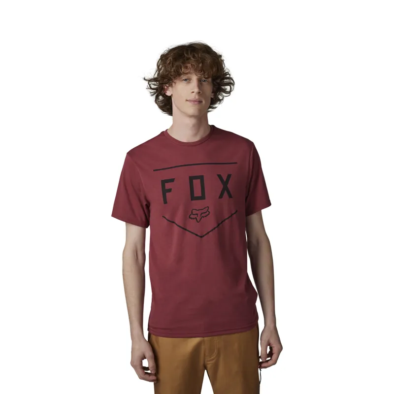 Fox Shield Tech Short Sleeve T-Shirt in Scarlet-2