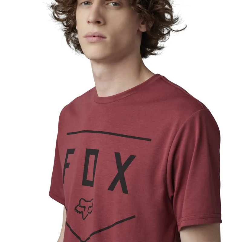 Fox Shield Tech Short Sleeve T-Shirt in Scarlet-3