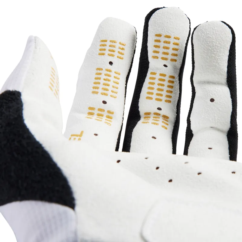 Fox Defend Race MTB Gloves in White-2